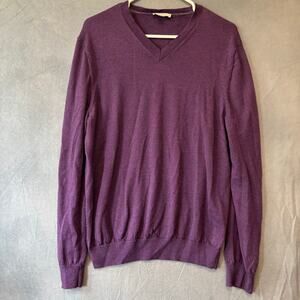 Gap Merino Wool Sweater V-Neck Extra Fine Preppy Work Casual Comfy Cozy Light